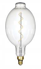 Satco Products Inc. S22432 - 4 Watt BT56 LED vintage style; Clear; 25000 Average rated hours; Medium Base; 120 Volt